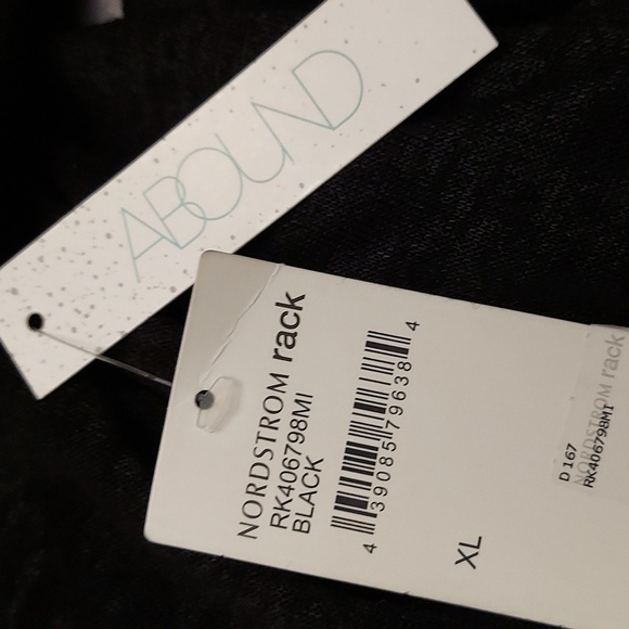 ABOUND Black Long Sleeve Pullover Crossover Twist Waist Top - Picture 10 of 11